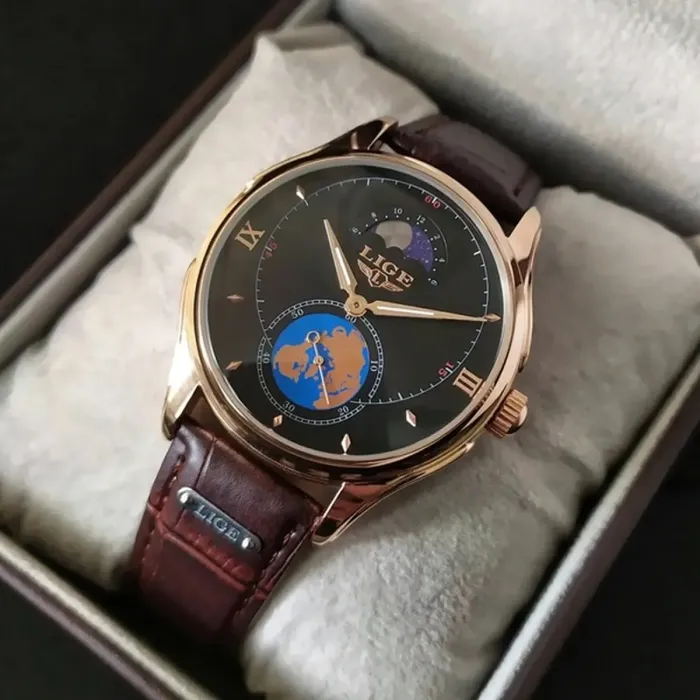 Чоловічі годинники Lige Faust - зображення 6