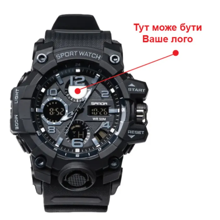 Чоловічий водостійкий спортивний тактичний годинник Besta з Вашим ЛОГО - зображення 3