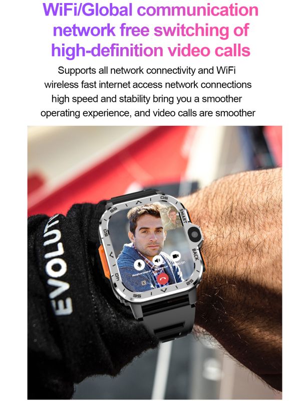 Розумний смарт годинник Smart Nova Sim Rubber Black, 2 ремінці - зображення 8