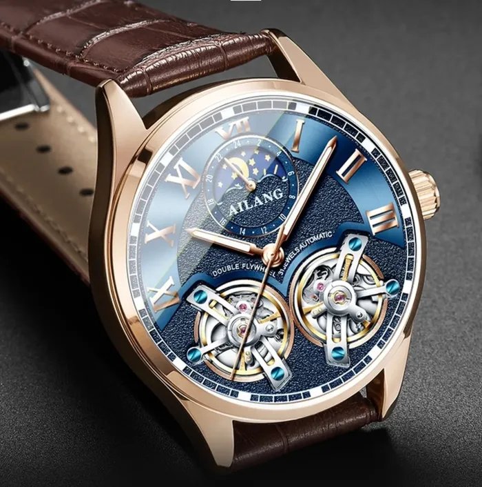 Чоловічі годинники Ailang FlyWheel - зображення 10