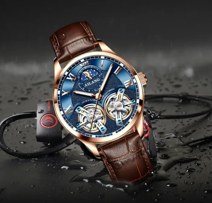 Чоловічі годинники Ailang FlyWheel - зображення 7