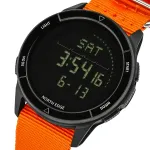 Чоловічий водостійкий спортивний тактичний з компасом годинник North Edge Alps Special Orange з компасом