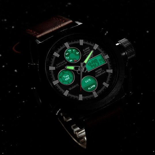 Чоловічий водостійкий спортивний тактичний годинник AMST Mountain УЦІНКА - зображення 9