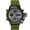 Чоловічий водостійкий спортивний тактичний годинник AMST Mountain Green, 2 ремінці