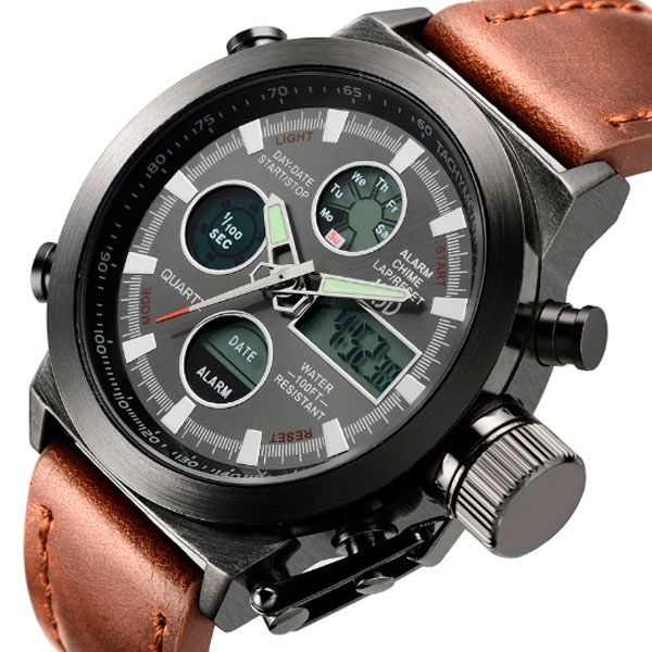 Чоловічий водостійкий спортивний тактичний годинник AMST Mountain УЦІНКА - зображення 3