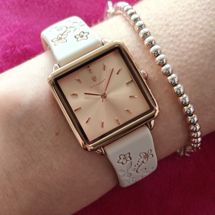 Жіночий годинник Poedagar Annet Beige, 2 ремінці - зображення 7