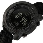 Чоловічий водостійкий спортивний тактичний з компасом годинник North Edge Apache Paracord Edition, 2 ремінці