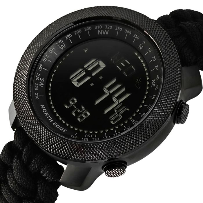 Чоловічий водостійкий спортивний тактичний з компасом годинник North Edge Apache Paracord Edition, 2 ремінці - изображение 1