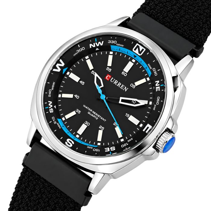 Чоловічий годинник Curren Aqua Comfort Black - зображення 2