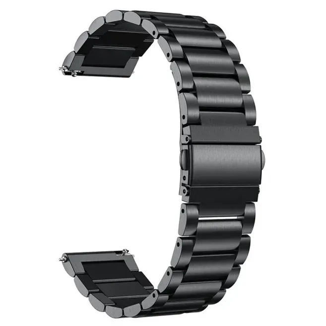 Ремінці Ремінець металевий чорний розмір 20 - зображення 1