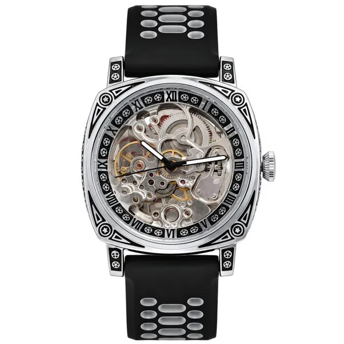 Чоловічий механічний годинник WishDoIt Baron Flex Grey - зображення 1