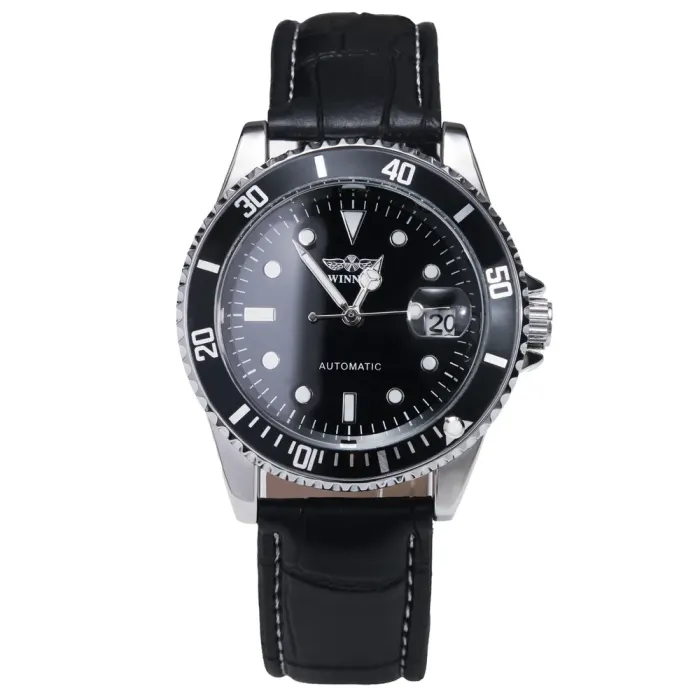 Чоловічий механічний годинник Winner Basel Deluxe, 2 ремінці - зображення 2
