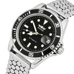 Чоловічий механічний годинник Winner Basel Hexagon Steel