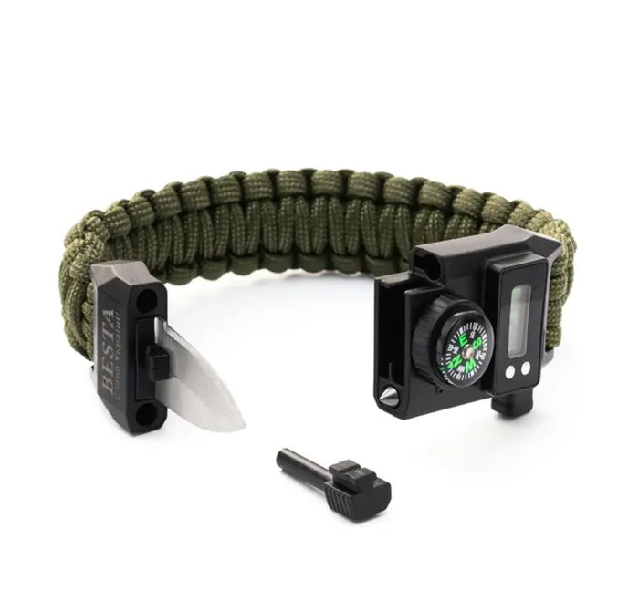 Чоловічий спортивний тактичний з компасом годинник Besta Band з компасом 6 в 1 - зображення 3