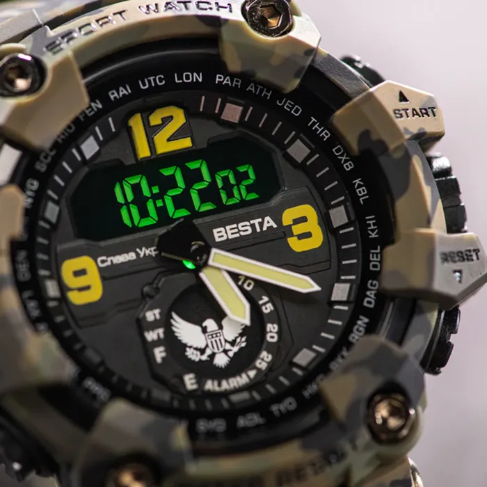 Чоловічий водостійкий спортивний тактичний годинник Besta Eagle - зображення 2