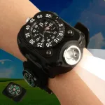Чоловічий спортивний з компасом годинник Besta FlashLight із компасом