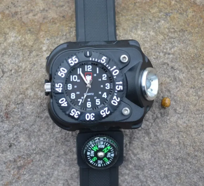 Чоловічий спортивний з компасом годинник Besta FlashLight із компасом - зображення 3