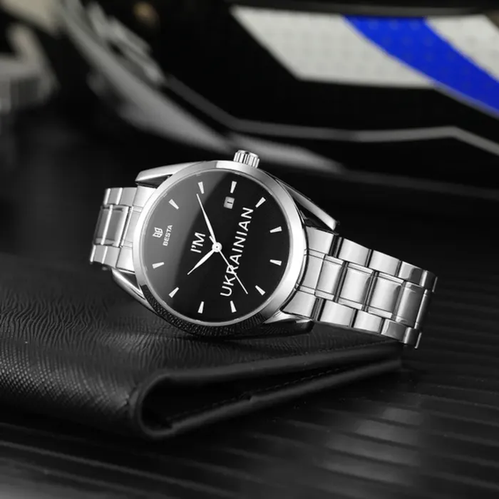 Чоловічий механічний годинник Besta I am Ukrainian - зображення 5