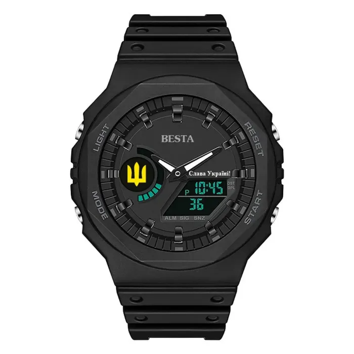 Чоловічий водостійкий спортивний тактичний годинник Besta Jocker Petriot - зображення 1