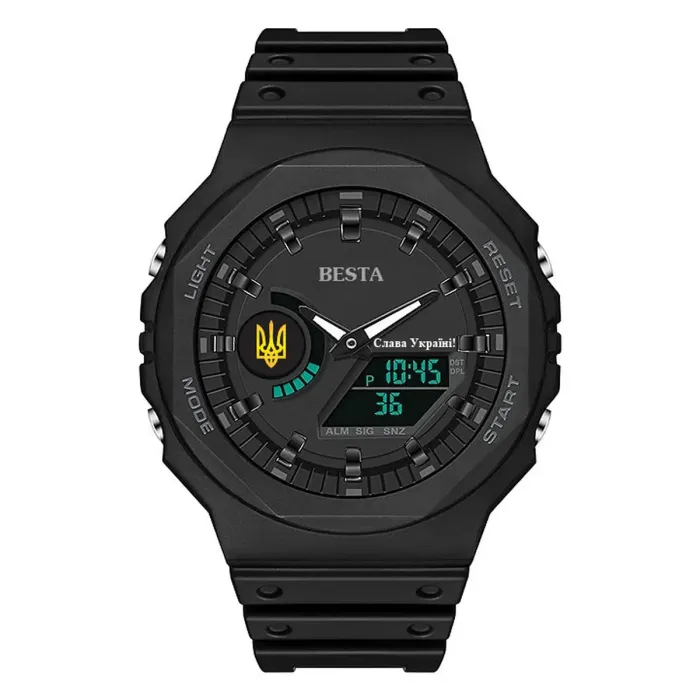 Чоловічий водостійкий спортивний тактичний годинник Besta Jocker UA - зображення 1