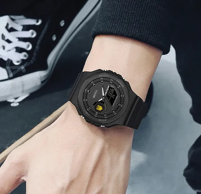 Чоловічий водостійкий спортивний тактичний годинник Besta Jocker UA - зображення 3