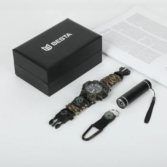 Скриньки і коробочки Подарунковий набір з компасом та ліхтариком Besta Light - зображення 5