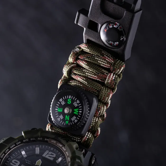 Чоловічий водостійкий спортивний тактичний з компасом годинник Besta Military з компасом - зображення 5