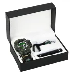 Чоловічий водостійкий спортивний тактичний з компасом годинник Besta Box Military Light подарунковий набір, з компасом