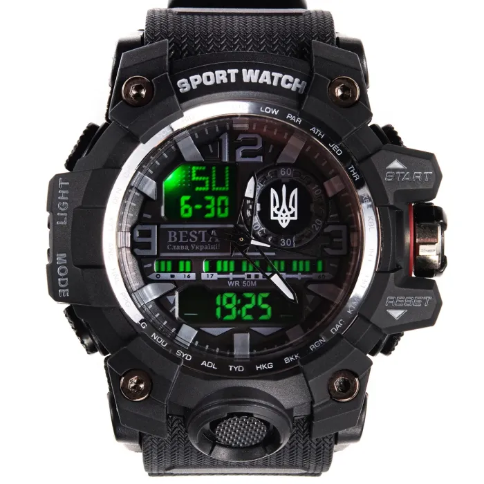Чоловічий водостійкий спортивний тактичний годинник Besta National Hero - зображення 1