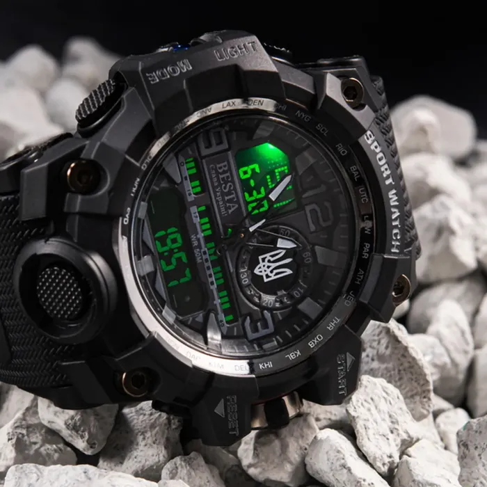 Чоловічий водостійкий спортивний тактичний годинник Besta National Hero - зображення 2