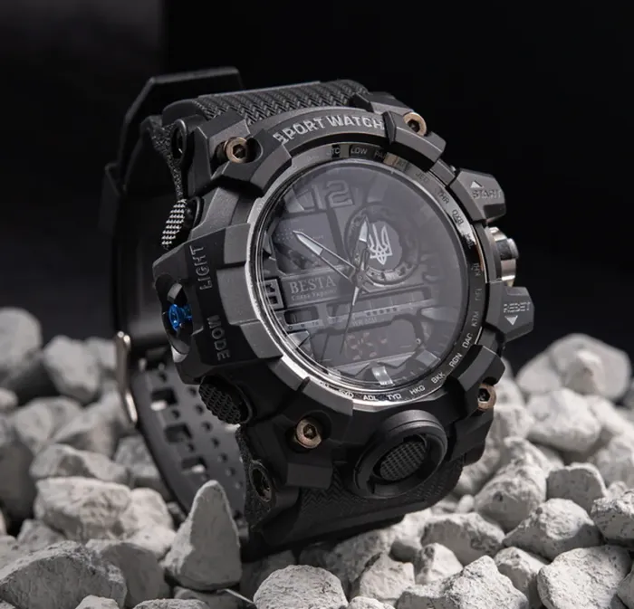 Чоловічий водостійкий спортивний тактичний годинник Besta National Hero - зображення 4