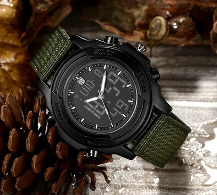 Чоловічий водостійкий спортивний тактичний годинник Besta Palladium 5BAR - зображення 6