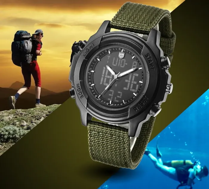 Чоловічий водостійкий спортивний тактичний годинник Besta Palladium 5BAR - зображення 7