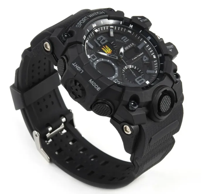 Чоловічий водостійкий спортивний тактичний годинник Besta Peremoga - зображення 5