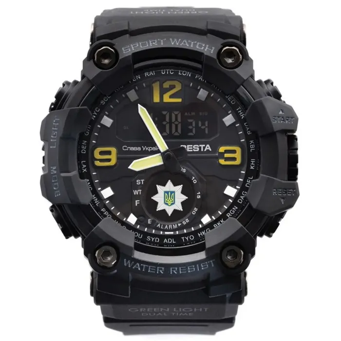 Чоловічий водостійкий спортивний тактичний годинник Besta Police - зображення 1