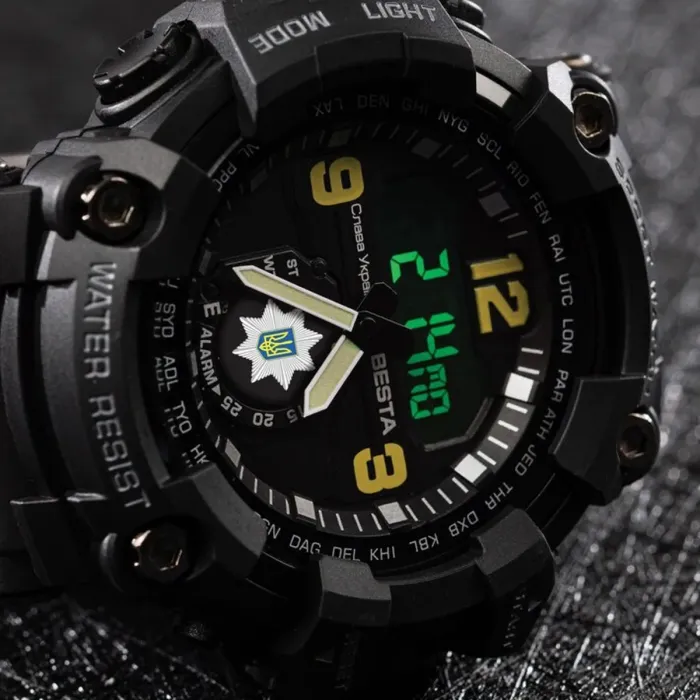 Чоловічий водостійкий спортивний тактичний годинник Besta Police - зображення 3