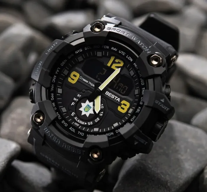 Чоловічий водостійкий спортивний тактичний годинник Besta Police - зображення 5