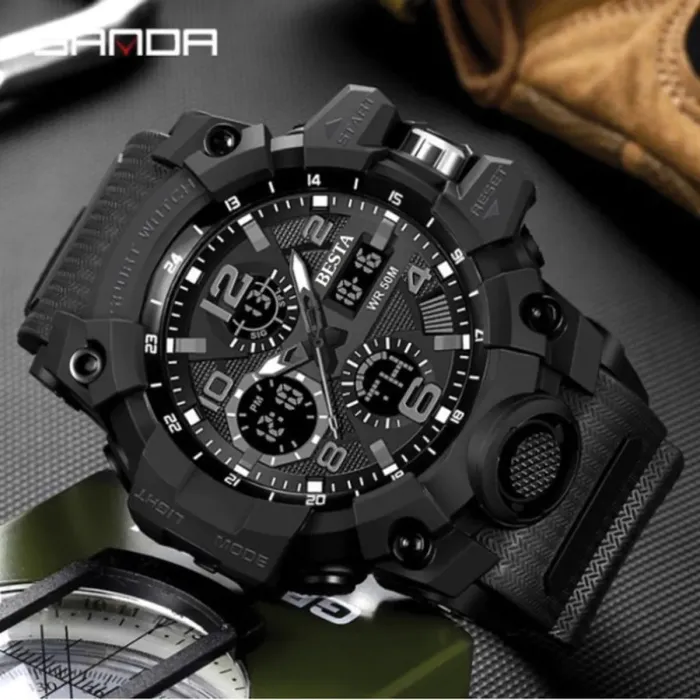 Чоловічий водостійкий спортивний тактичний годинник Besta Power - зображення 4
