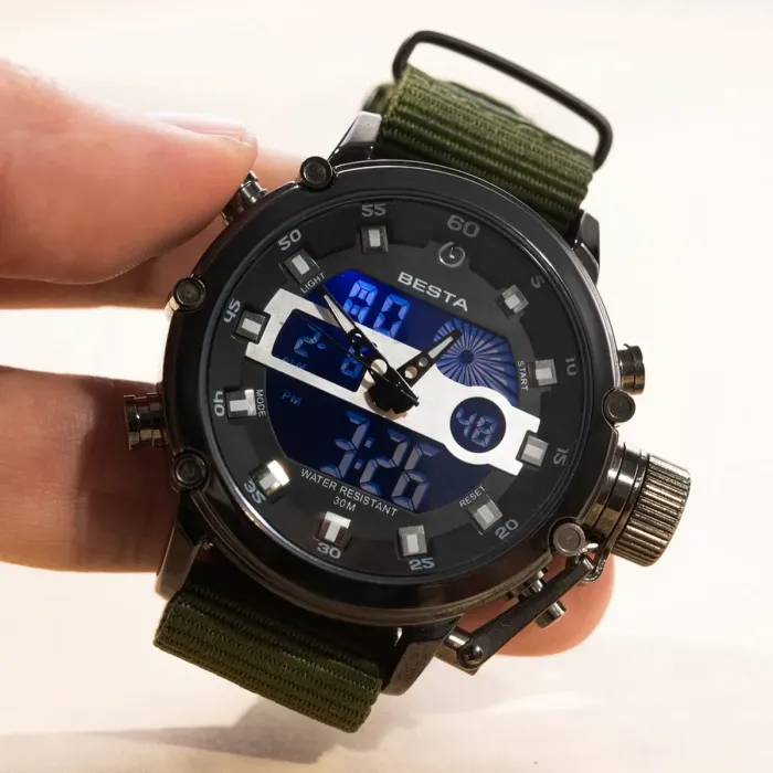 Чоловічий спортивний тактичний годинник Besta Prof Green - зображення 6