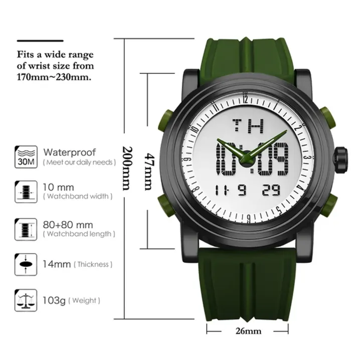 Чоловічий спортивний тактичний годинник Besta Slava - зображення 4