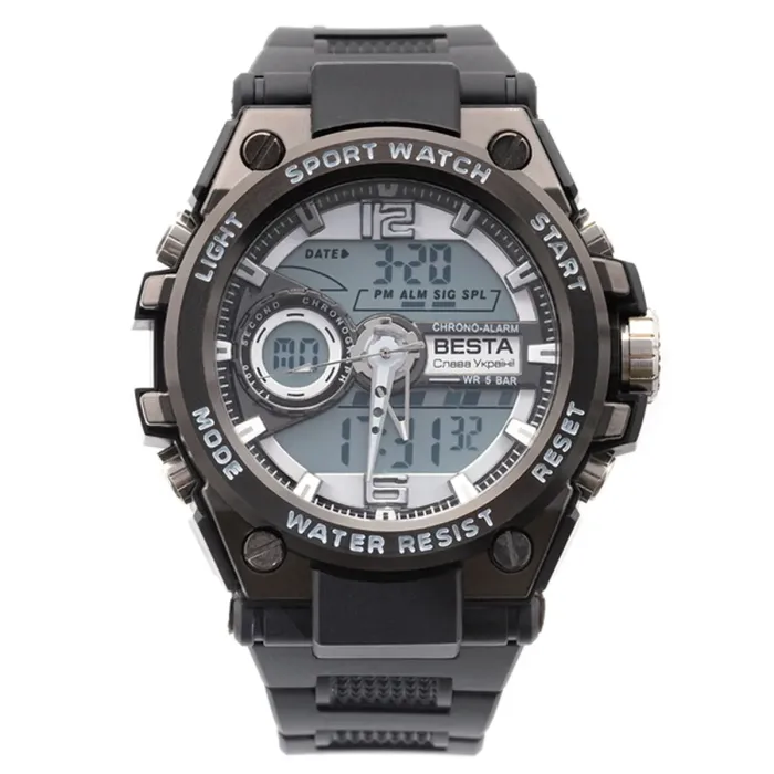 Чоловічий водостійкий спортивний тактичний годинник Besta Sport - зображення 2