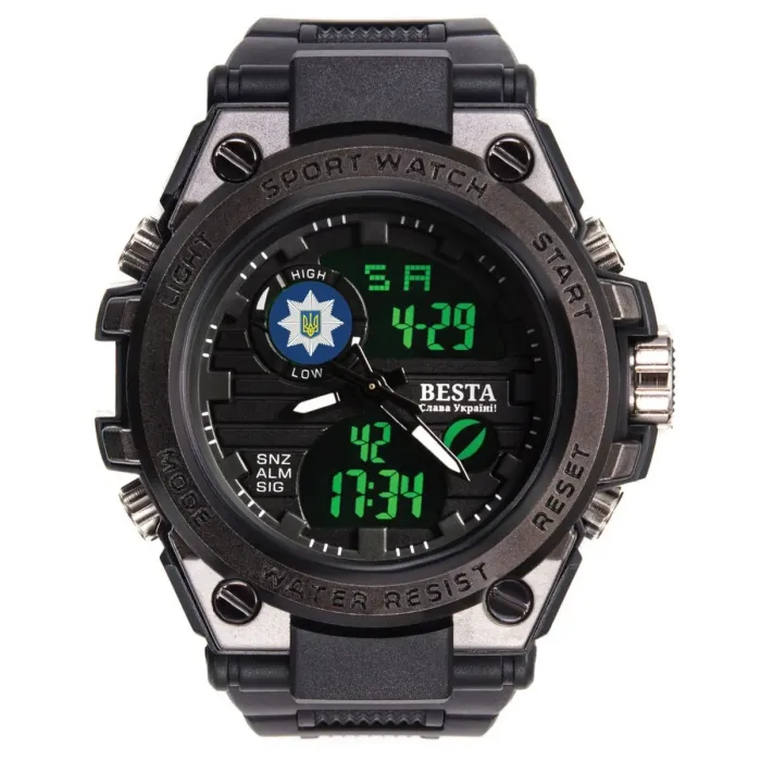 Чоловічий спортивний водостійкий тактичний годинник Besta Tattoo Police - зображення 2