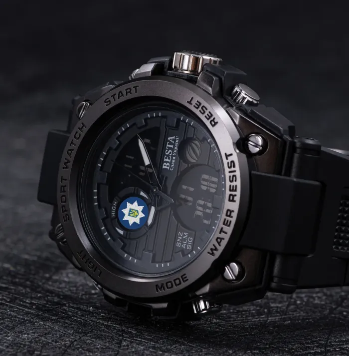 Чоловічий спортивний водостійкий тактичний годинник Besta Tattoo Police - зображення 4