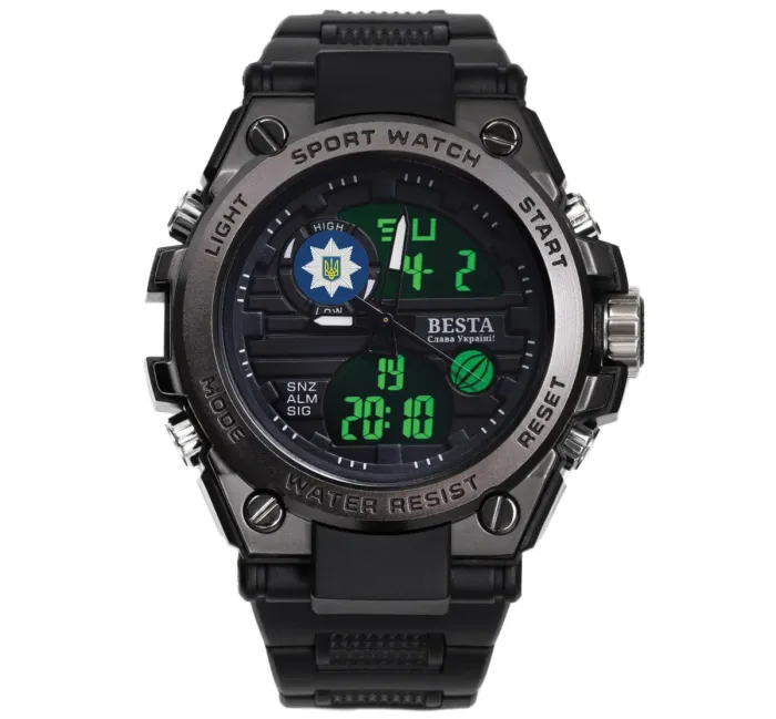 Чоловічий спортивний водостійкий тактичний годинник Besta Tattoo Police - зображення 6