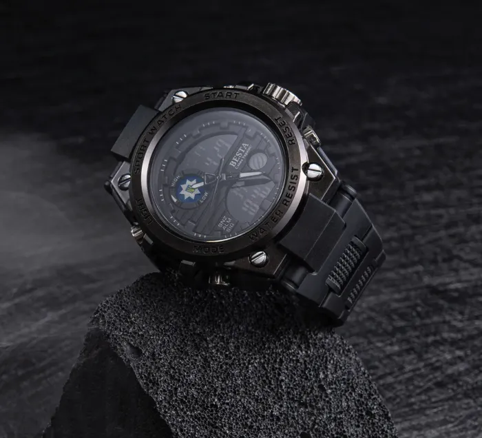 Чоловічий спортивний водостійкий тактичний годинник Besta Tattoo Police - зображення 7