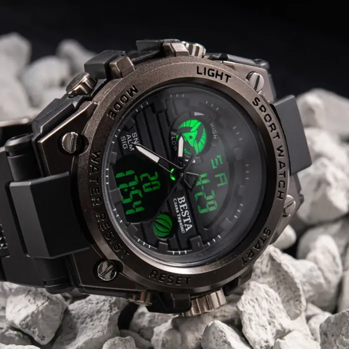 Чоловічий водостійкий спортивний тактичний годинник Besta Tattoo - зображення 2