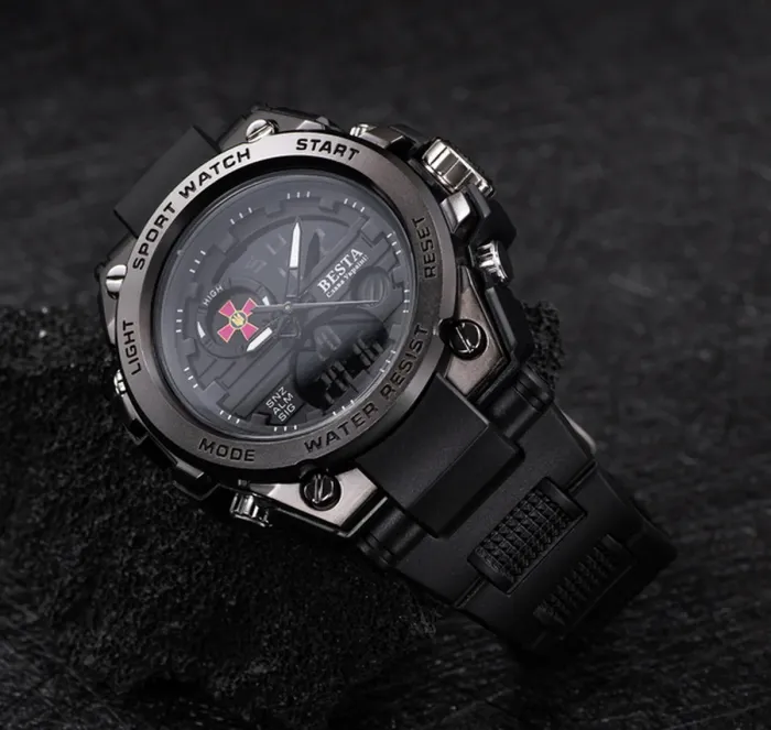 Чоловічий водостійкий спортивний тактичний годинник Besta Tattoo ЗСУ - зображення 2