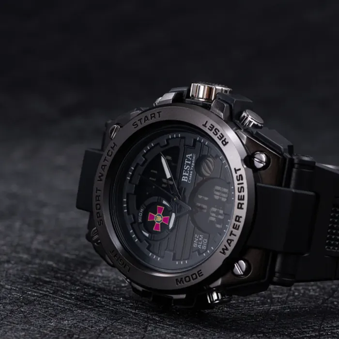 Чоловічий водостійкий спортивний тактичний годинник Besta Tattoo з Вашим ЛОГО - зображення 4