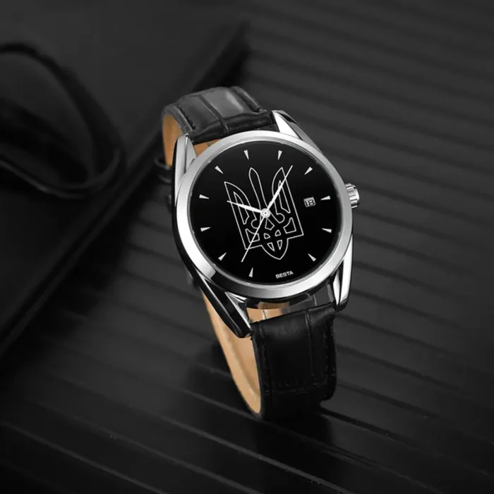 Чоловічий механічний годинник Besta Tryzub Leather - зображення 6