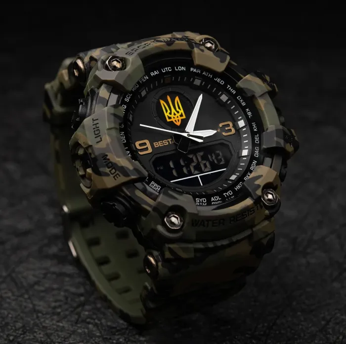 Чоловічий спортивний водостійкий тактичний годинник Besta United - зображення 4